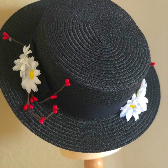 Child’s Mary Poppins Style Hat - Picture 2 of 3